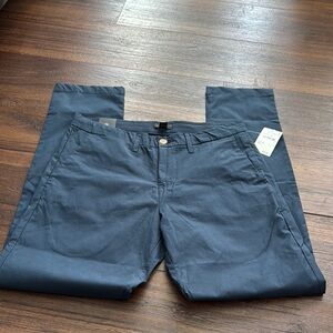 Nordstrom Blue Chinos Straight-Leg Cotton